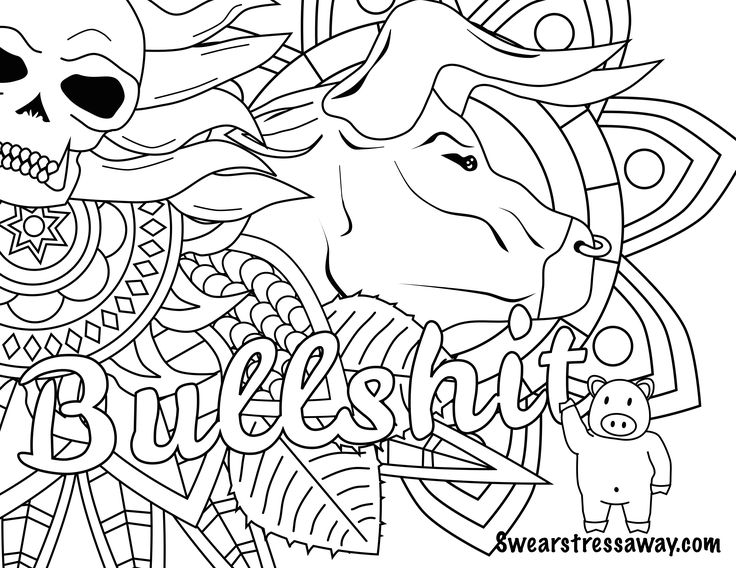 736x568 Free Printable Coloring Pages For Adults Only Swear Words