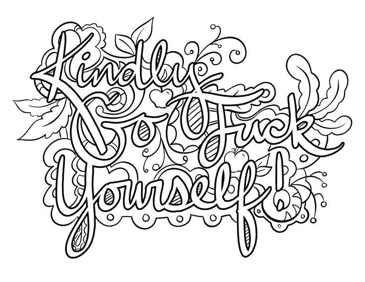 736x568 Printable Curse Word Coloring Pages Vanda