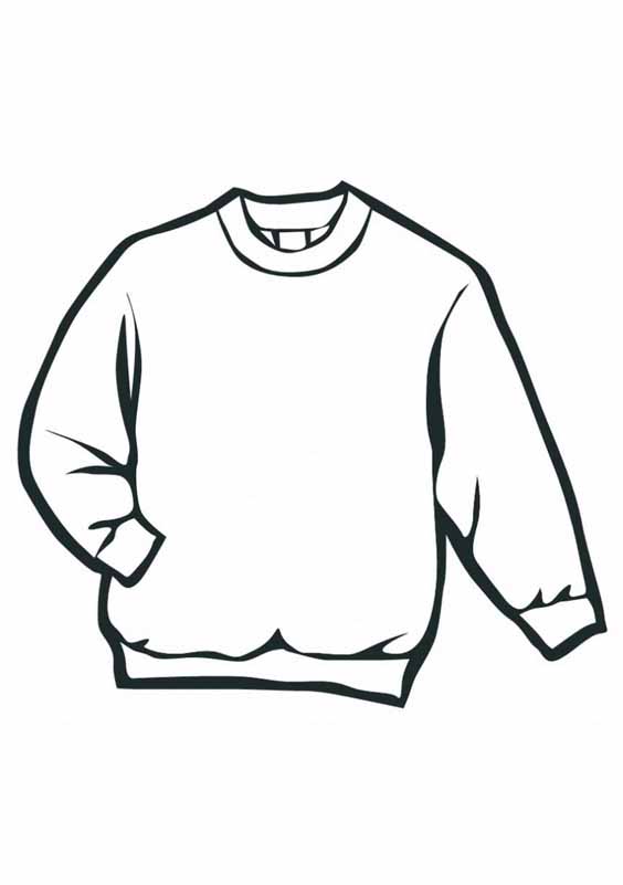 564x801 Winter Sweater Coloring Page