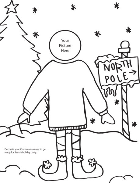460x600 3 Cute Christmas Coloring Pages