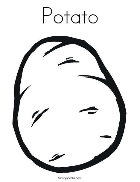 Potato Coloring Page 468x605 Potato Coloring Page