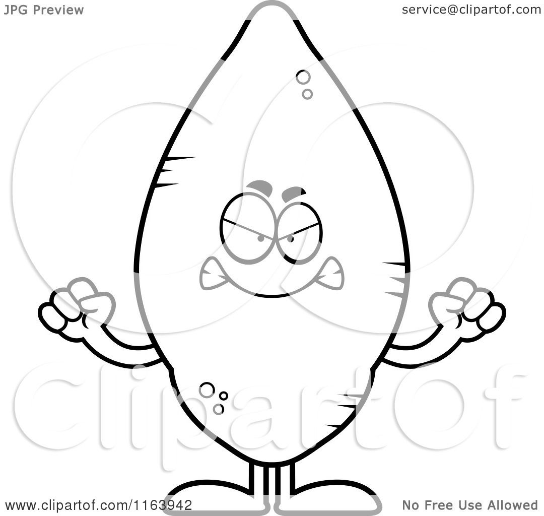 Cartoon Of A Mad Sweet Potato Mascot 1080x1024 Cartoon Of A Mad Sweet Potato Mascot