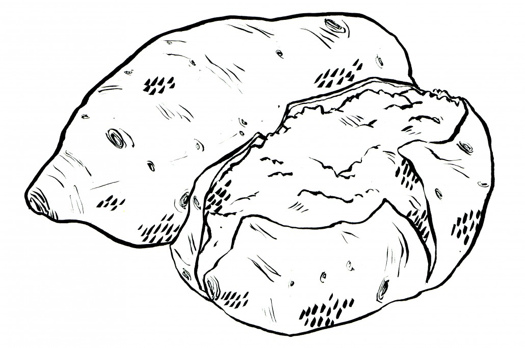 Sweet Potato Clipart Black And White 1030x683 Sweet Potato Clipart Black And White