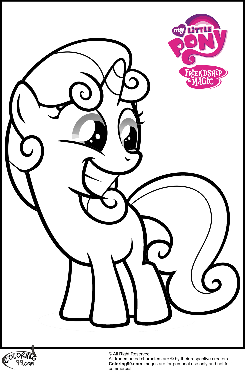 My Little Pony Sweetie Belle Coloring Pages 980x1500 My Little Pony Sweetie Belle Coloring Pages
