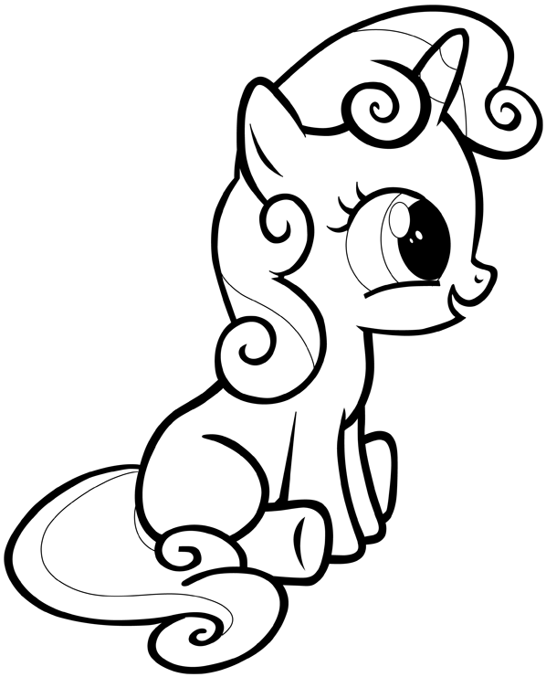 My Little Pony Sweetie Belle Coloring Pages 598x741 My Little Pony Sweetie Belle Coloring Pages