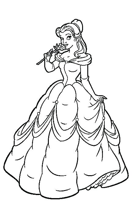 Belle Coloring Page Princess Belle Printable Coloring Pages Belle 439x688 Belle Coloring Page Princess Belle Printable Coloring Pages Belle