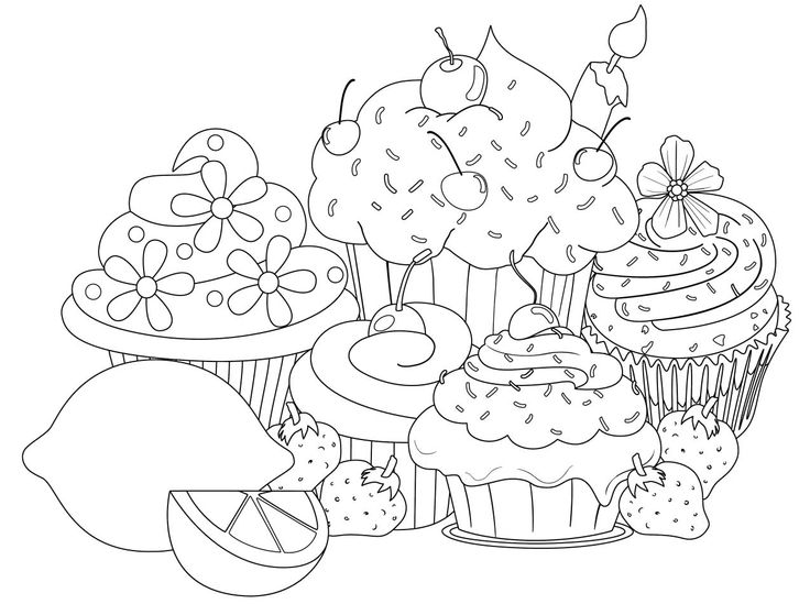 Cupcakes Drawing Pesquisa Google Coloring Pages On Candy 736x549 Cupcakes Drawing Pesquisa Google Coloring Pages On Candy