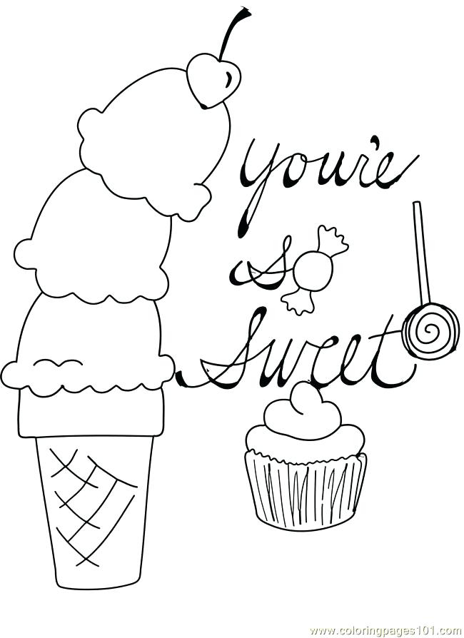 Sweets Coloring Pages at GetColorings.com | Free printable colorings