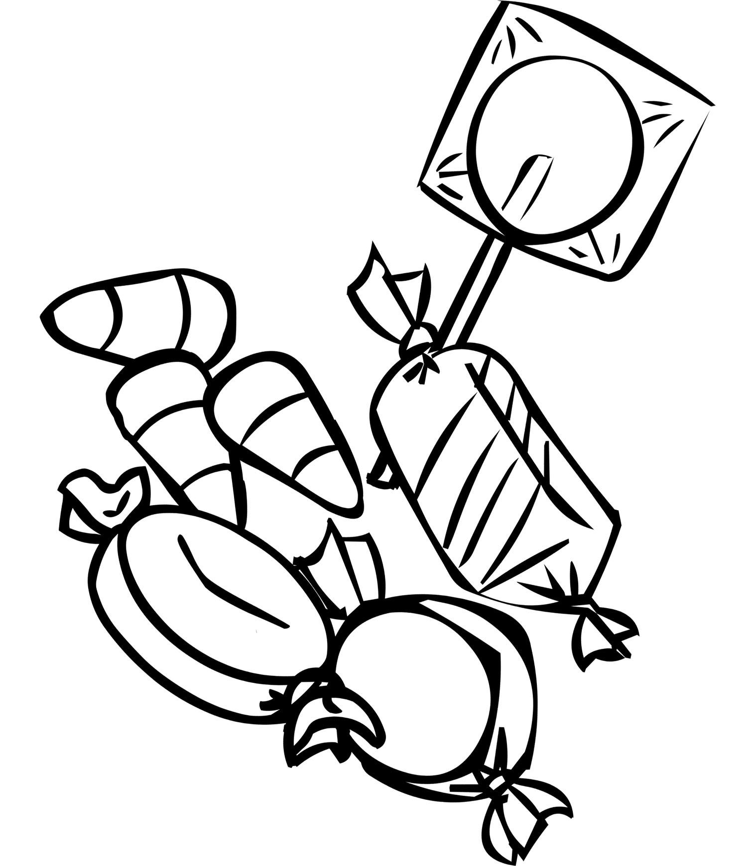 Sweets Colouring Pages 1500x1740 Sweets Colouring Pages