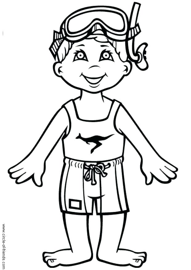 Boy Swimming Coloring Pages 620x875 Boy Swimming Coloring Pages