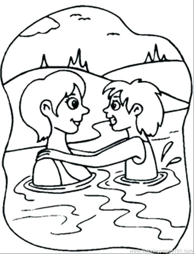 650x851 Swimming Coloring Pages Water Swim Coloring Page Free Swimming