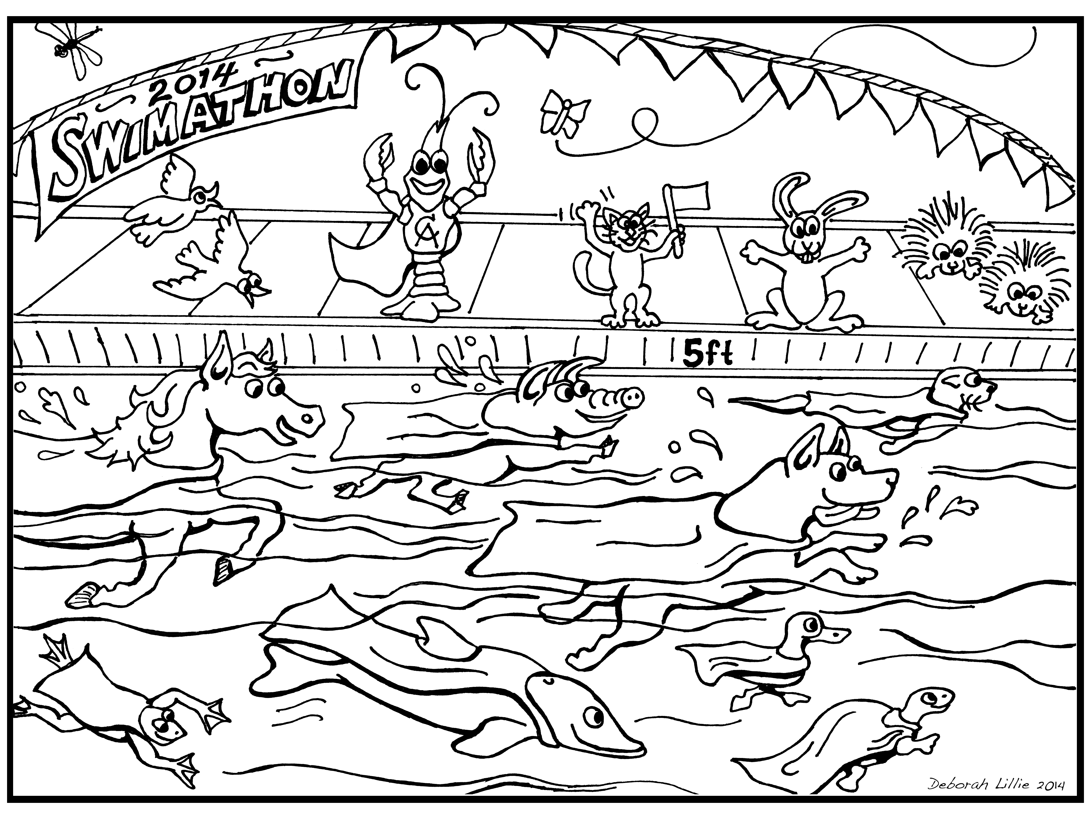 4320x3240 Pool Party Coloring Pages 3369 Mice Coloring Page Spiderman