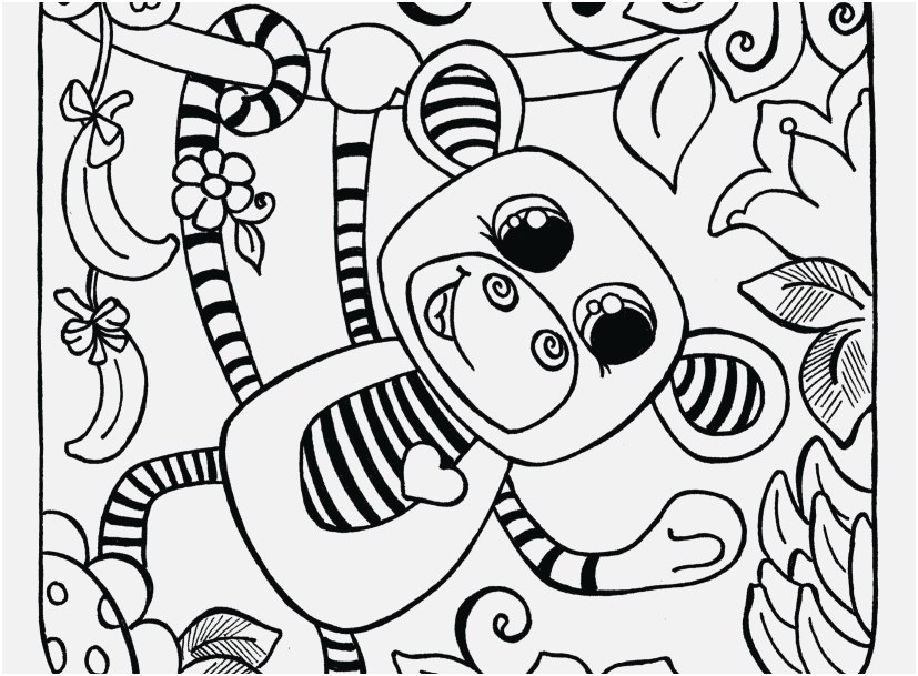 Swinging Monkey Coloring Page at GetColorings.com | Free printable ...