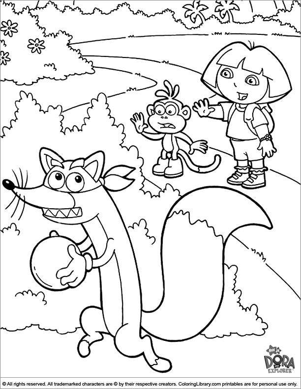 612x792 Dora The Explorer, Swiper No Swiping Coloring Page Coloring