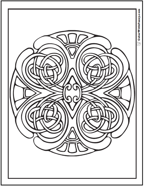 590x762 90 Celtic Coloring Pages Irish, Scottish, Gaelic