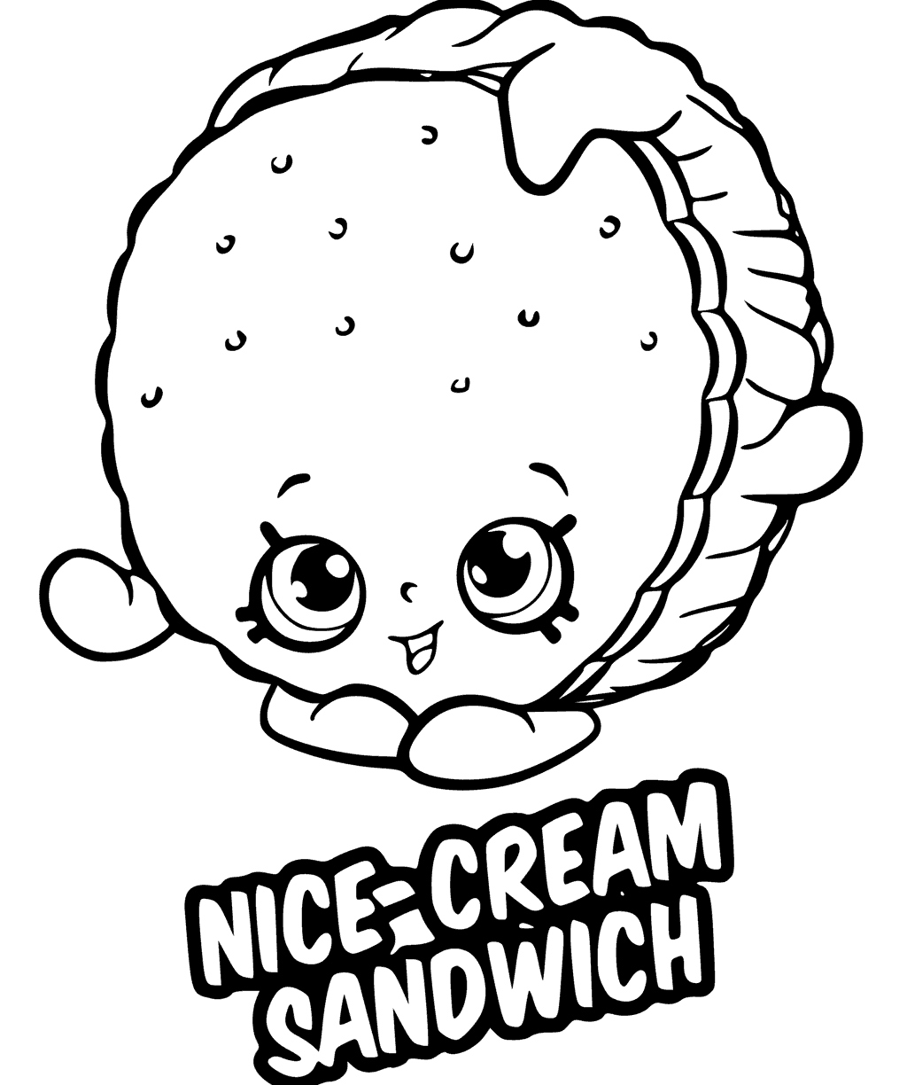 1024x1224 Cartoon Girl Eating Sandwich For Kids To Print Food Coloring Pages