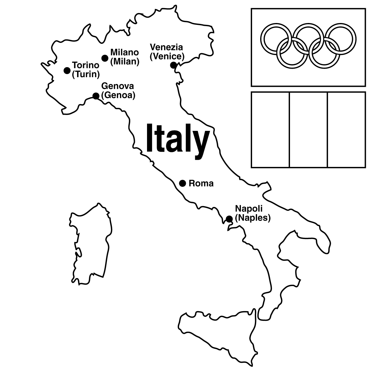 Italy Coloring Pages 1200x1200 Italy Coloring Pages