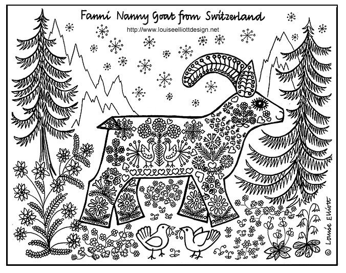 Switzerland Coloring Pages at GetColorings.com | Free printable ...