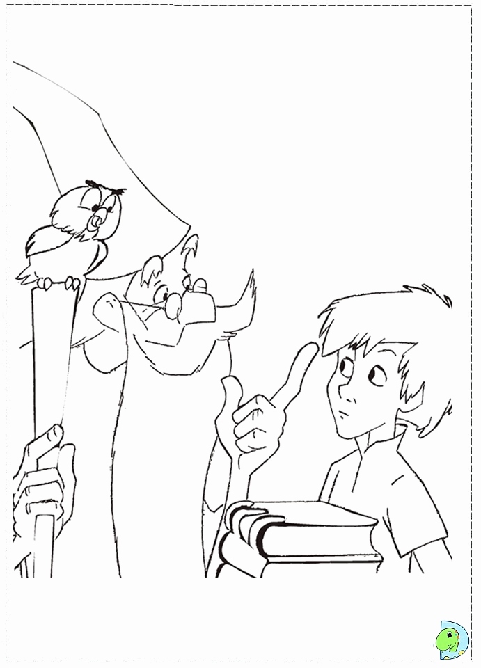 691x960 The Sword In The Stone Coloring Pages Collection King Arthur