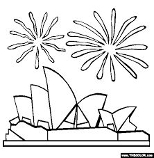 222x227 Sydney Opera House Coloring Page Worksheets, Opera And Geography