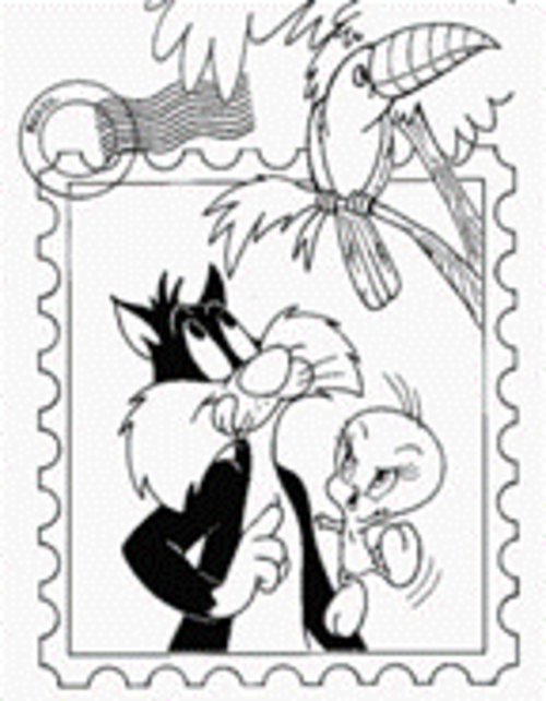 500x642 Tweety Bird And Sylvester Coloring Pages Free For Kids Gtgt Disney