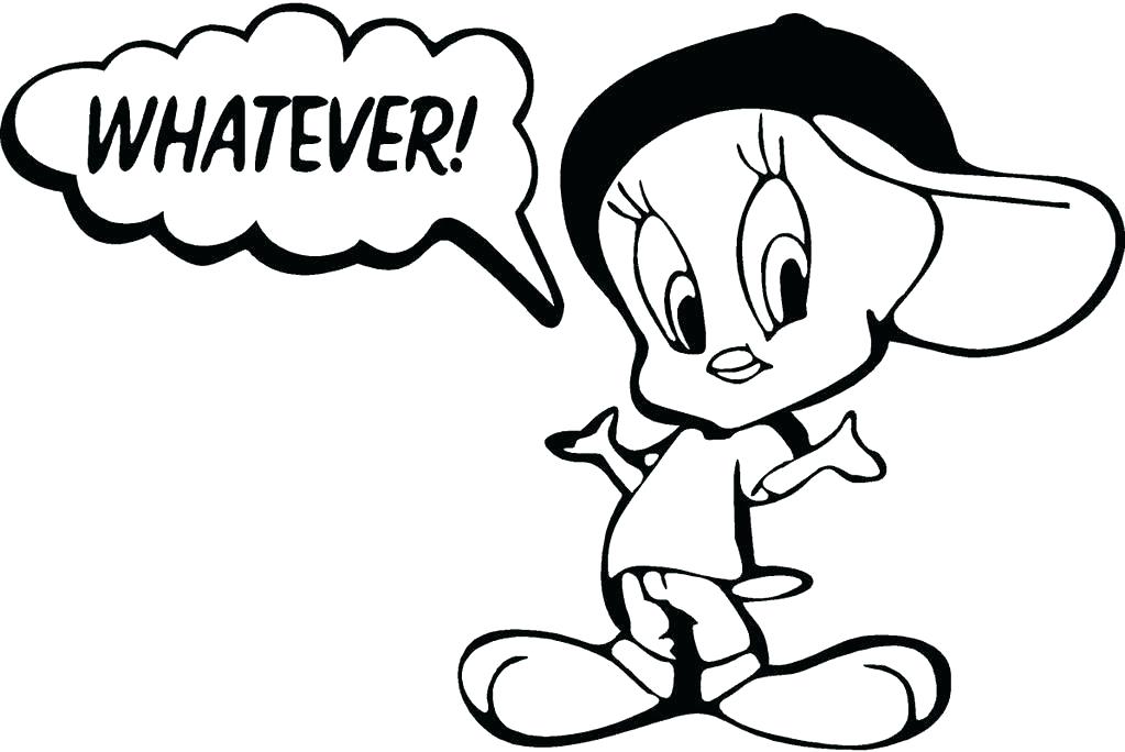 1023x684 Coloring Pages Disney Free Bird Printable Tweety Sylvester Love Me