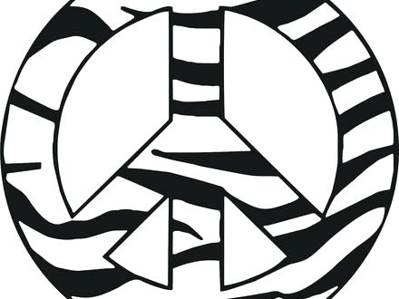 Peace Signs Coloring Pages 440x330 Peace Signs Coloring Pages