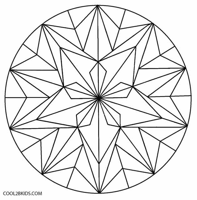 630x639 Printable Kaleidoscope Coloring Pages For Kids Cool2bkids