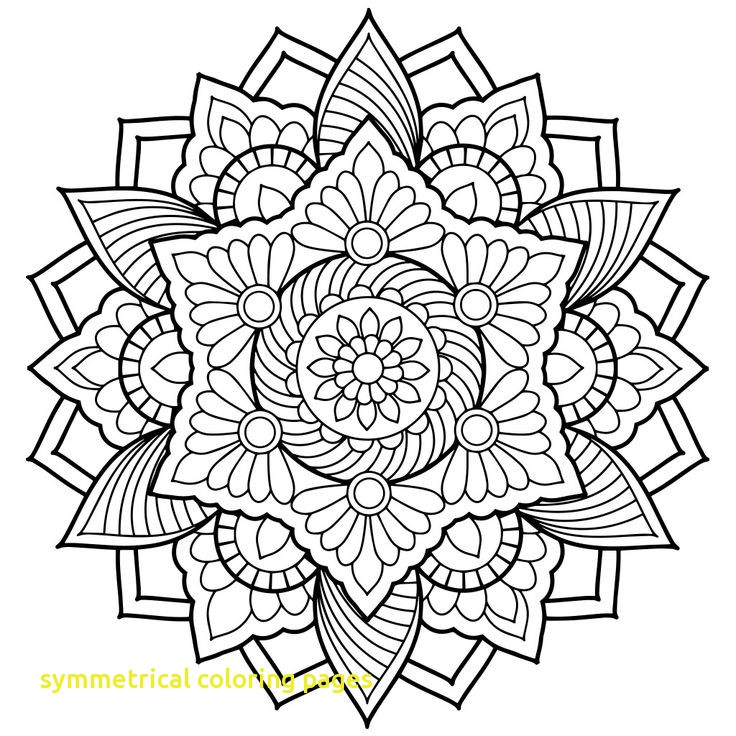 736x736 Symmetrical Coloring Pages With Best 25 Mandala Coloring Ideas