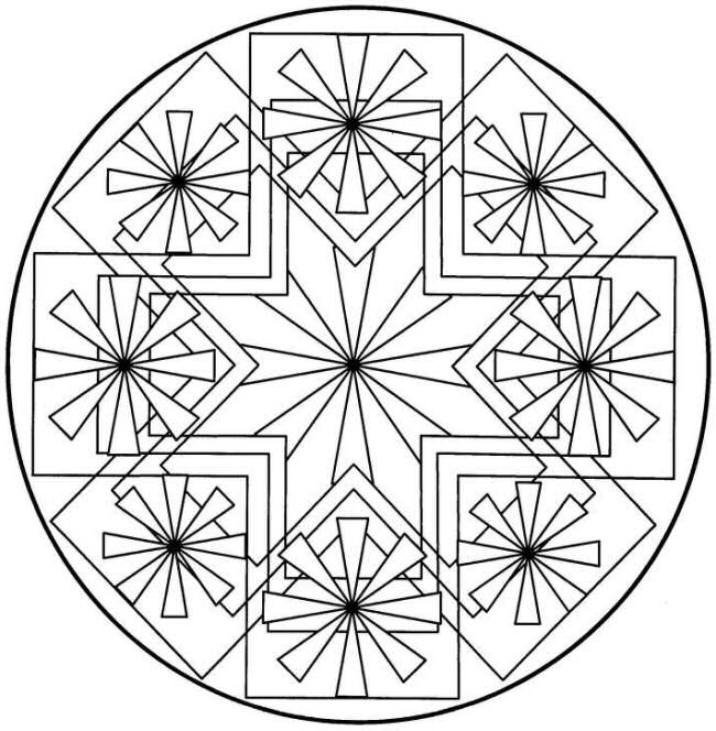 650x664 Symmetrical Coloring Pages