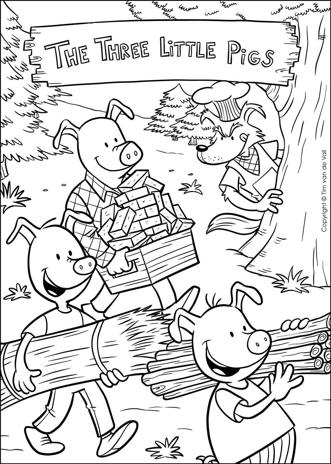 1071x1500 Three Little Pigs Coloring Pages Gallery Coloring For Kids 2018
