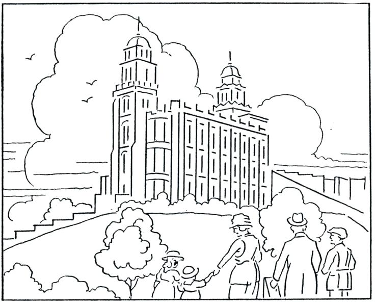 General Conference Coloring Pages President Coloring Page Temple 736x596 General Conference Coloring Pages President Coloring Page Temple