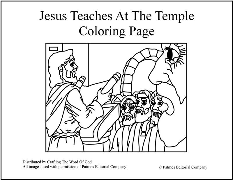 Jesus Teaches At The Temple Coloring Page Crafting The Word Of God 800x619 Jesus Teaches At The Temple Coloring Page Crafting The Word Of God