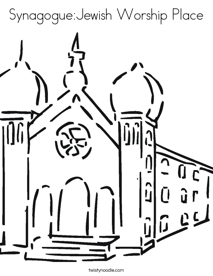 Synagoguejewish Worship Place Coloring Page 685x886 Synagoguejewish Worship Place Coloring Page