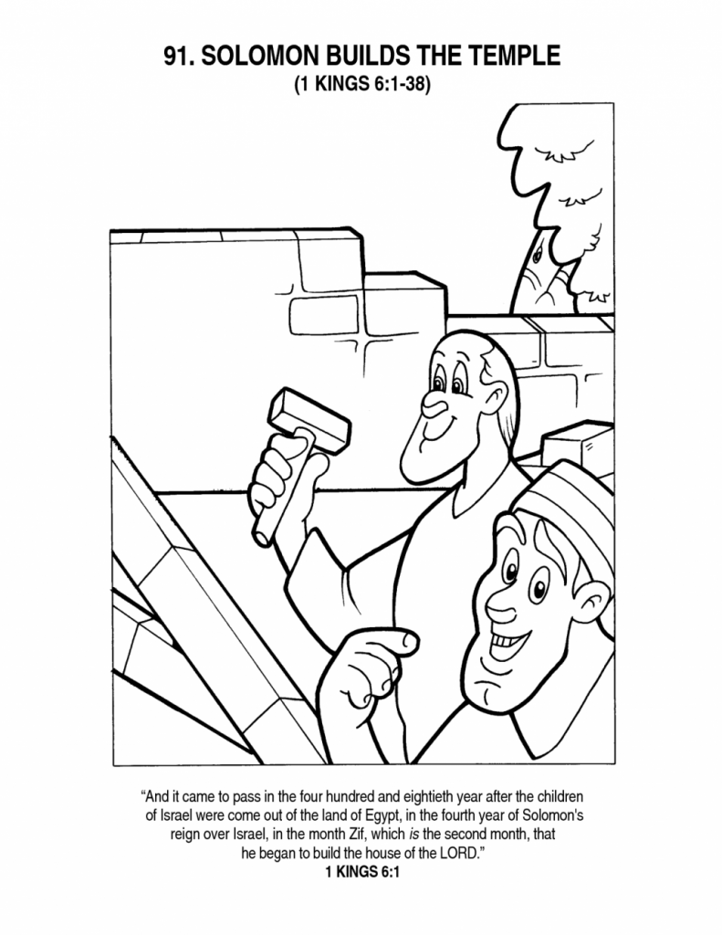 Building The Temple Coloring Pages 791x1024 Building The Temple Coloring Pages
