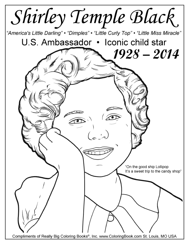 Coloring Books Shirley Temple Black Free Coloring Page 612x792 Coloring Books Shirley Temple Black Free Coloring Page