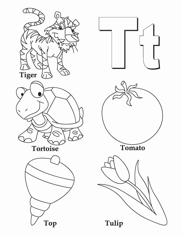 600x776 Letter T Coloring Page Letter U Coloring Pages Preschool Ohmygirl.us