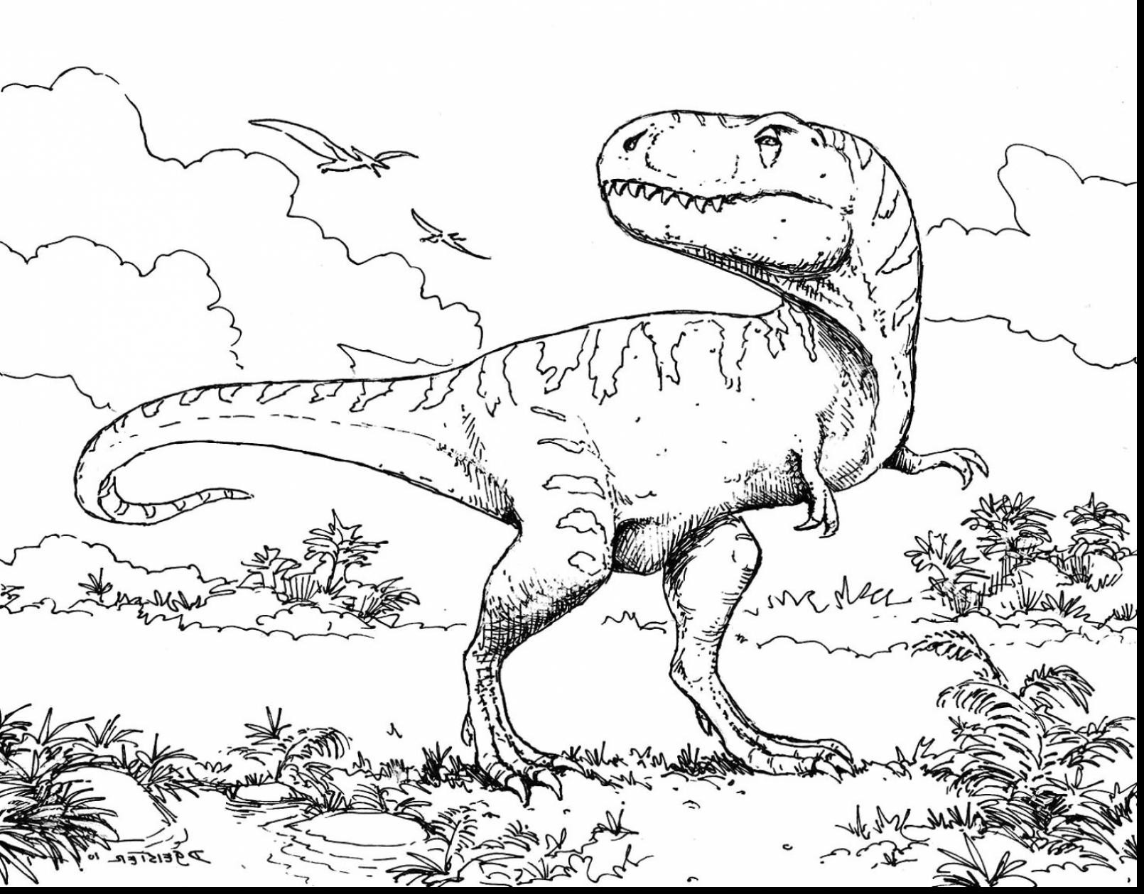 T Rex Coloring Page