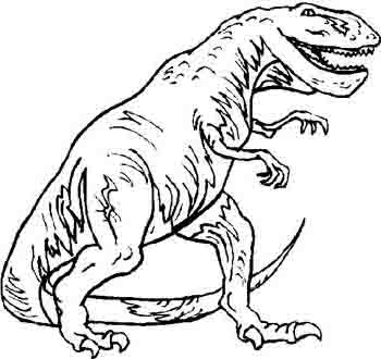 T Rex Dinosaur Coloring Pages Printable Large 350x330 T Rex Dinosaur Coloring Pages Printable Large