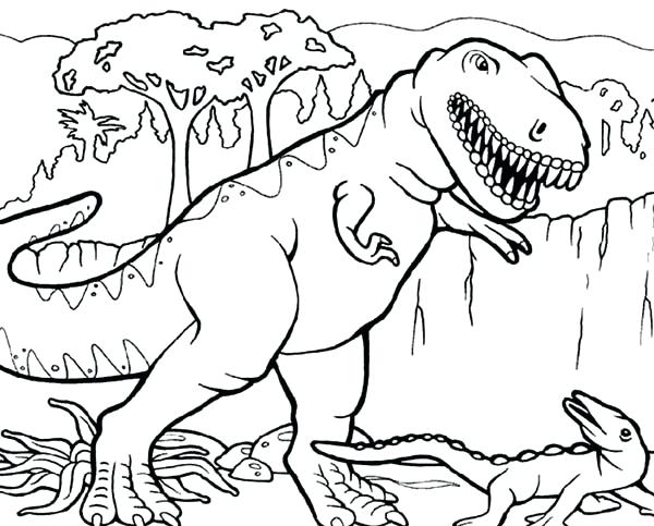600x483 Tyrannosaurus Rex Coloring Page T Coloring Pages Online Animal