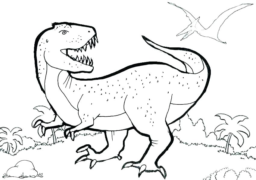 850x600 Cute T Rex Coloring Pages Printable Coloring Dinosaur Pictures