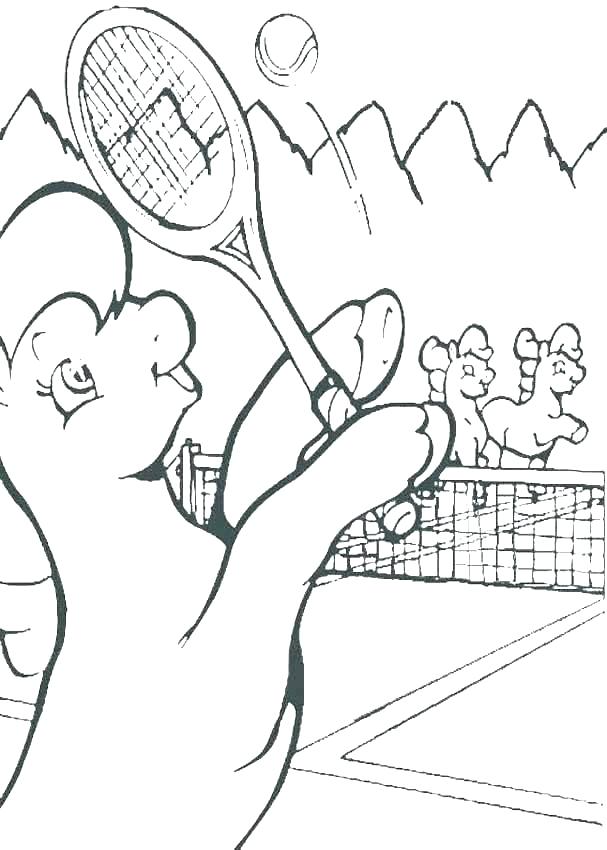 Tennis Coloring Pages And Playing Tennis Coloring Pages Table 607x850 Tennis Coloring Pages And Playing Tennis Coloring Pages Table