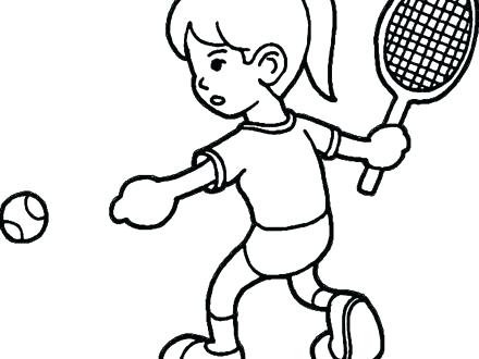 Tennis Coloring Pages Tennis Coloring Pages Playing Tennis 440x330 Tennis Coloring Pages Tennis Coloring Pages Playing Tennis