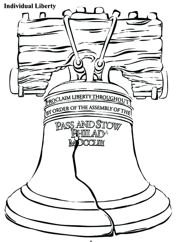 Bells Coloring Pages Bell Coloring Page Individual Liberty Bell 600x792 Bells Coloring Pages Bell Coloring Page Individual Liberty Bell