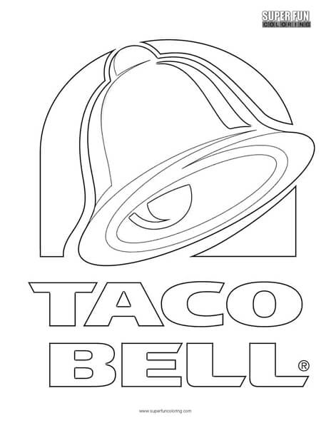 Taco Bell Logo Coloring Page 464x600 Taco Bell Logo Coloring Page