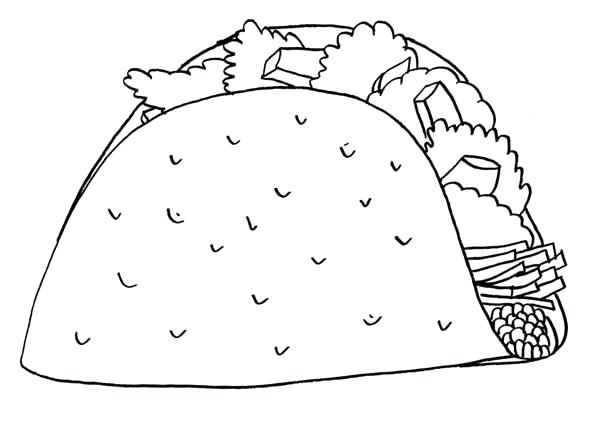 Mexican Food Coloring Pages 600x432 Mexican Food Coloring Pages