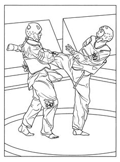 236x318 Karate Coloring Pages For Kids Taekwondo