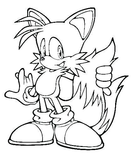 422x500 Printable Sonic Coloring Pages Sonic And Tails Coloring Pages Free