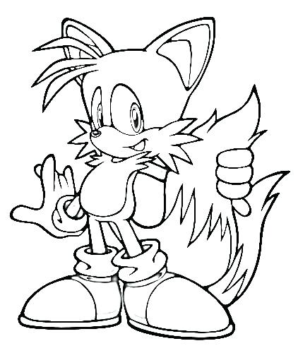 Tails The Fox Coloring Pages at GetColorings.com | Free printable ...