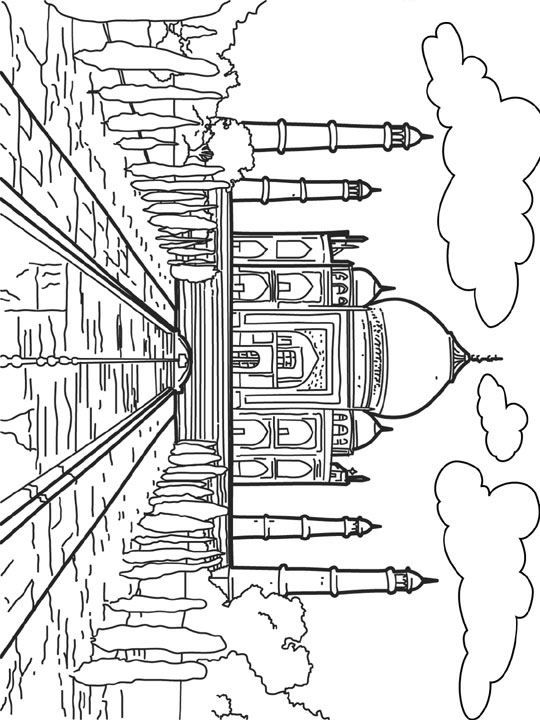 540x720 Coloring Page World Wonders